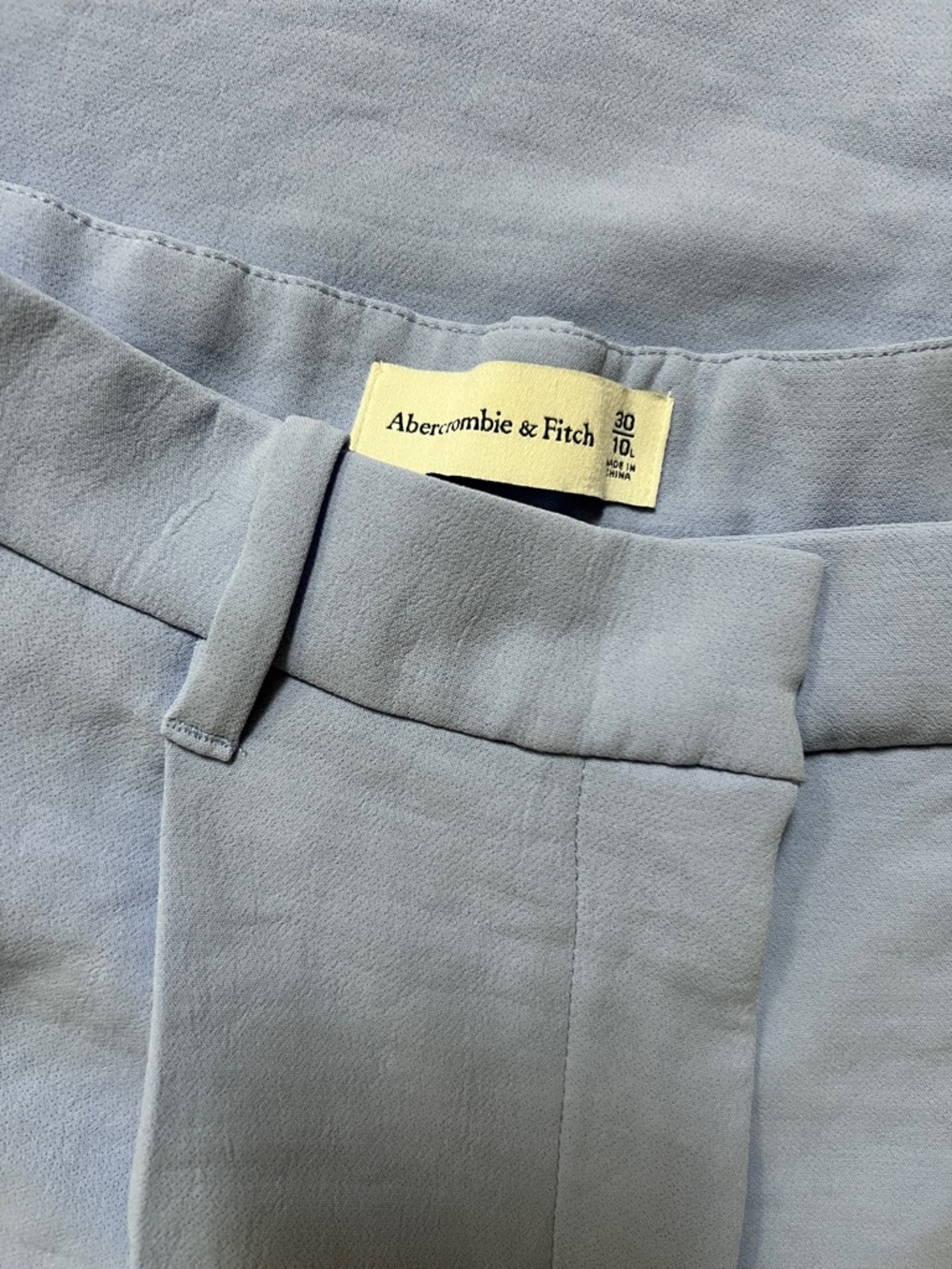 Abercrombie & Fitch Light Blue High-Rise Trousers - Picture 4 of 6